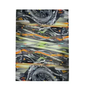 Lamborghini Huracan Crash Greeting Card