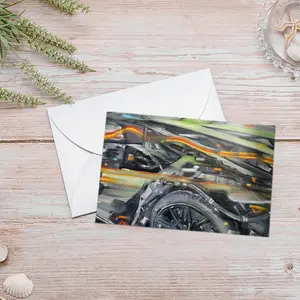 Lamborghini Huracan Crash Greeting Card