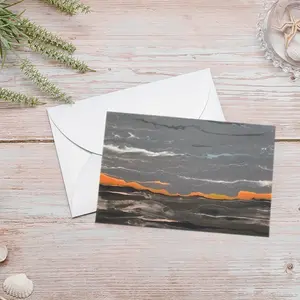 Melting Sun Greeting Card