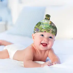 In The Rainforest Baby Top Knot Hat