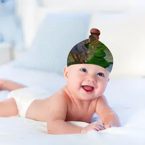 Along The Border Of Dream Baby Top Knot Hat