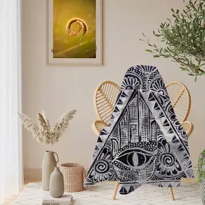 The All Seeing Eye Flannel Blanket (Round)