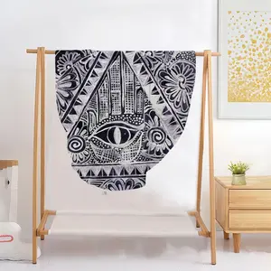 The All Seeing Eye Flannel Blanket (Round)