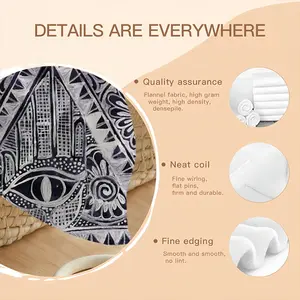 The All Seeing Eye Flannel Blanket (Round)