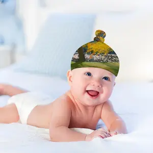 Golden Rain Baby Top Knot Hat