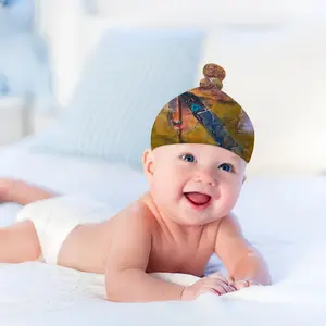 Happy Teeth Baby Top Knot Hat