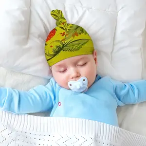 Raspberry Baby Top Knot Hat