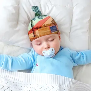 Pine Baby Top Knot Hat