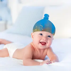 Gold Reef Baby Top Knot Hat