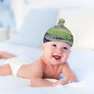 Northern Lights Baby Top Knot Hat