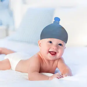 Abstraction Of The Sea Baby Top Knot Hat