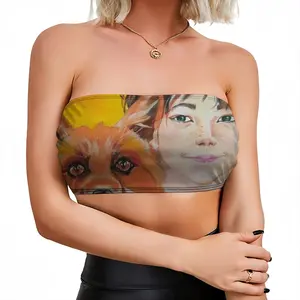 Little Girl With A Fox Wrap Chest