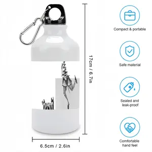 Angst Fear Sport Water Bottle (Aluminum)