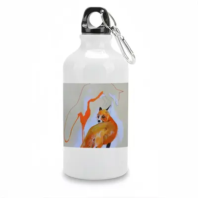 Foxes On The Road Sport Water Bottle (Aluminum)