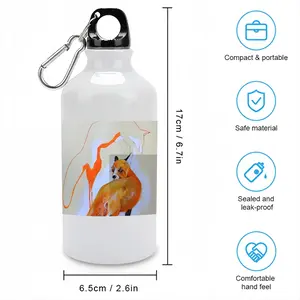 Foxes On The Road Sport Water Bottle (Aluminum)