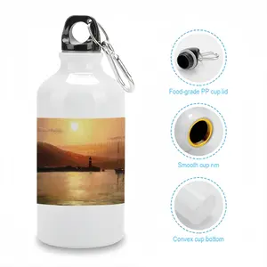 Gold Sea Sunset Sport Water Bottle (Aluminum)