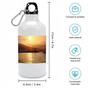 Gold Sea Sunset Sport Water Bottle (Aluminum)