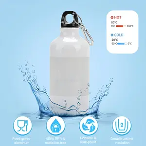 Je Ne Veux Pas Mourir Idiot Sport Water Bottle (Aluminum)