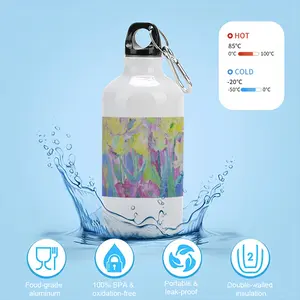 Tulips-2 Sport Water Bottle (Aluminum)