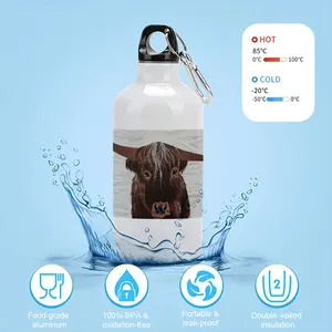 Bull - Red Bull Taurus Animals Buffalo Wild Sport Water Bottle (Aluminum)