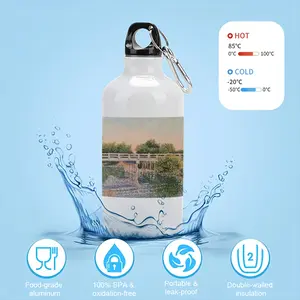 Bridge Over Canal Sport Water Bottle (Aluminum)