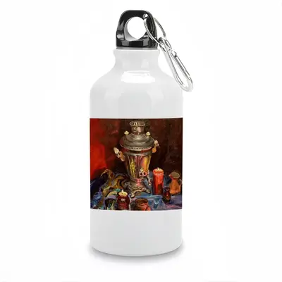 Still Life With Samovar And Candles Sport Water Bottle (Aluminum)