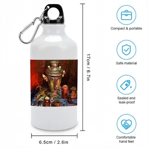 Still Life With Samovar And Candles Sport Water Bottle (Aluminum)