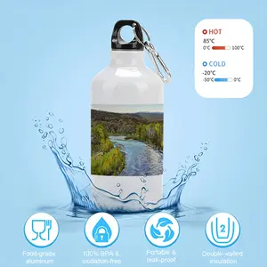 Landscape Impressionism White River Sport Water Bottle (Aluminum)