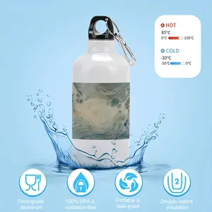 Close Up Cat Sport Water Bottle (Aluminum)