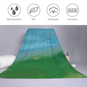 Waves Of Grass Middle Panel Bath Towel