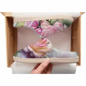 Men Melody Of Roses Winter Cotton Slippers