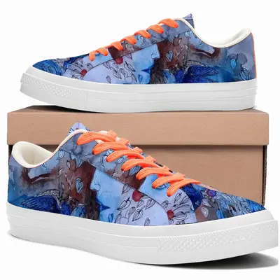 Men Village Poetry Low Top Canvas Shoes