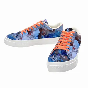 Men Village Poetry Low Top Canvas Shoes