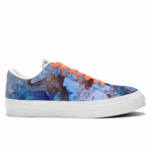 Men Village Poetry Low Top Canvas Shoes