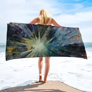 Chaos In The Space Bath Towel