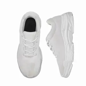 Men White Lines Chunky Sneakers