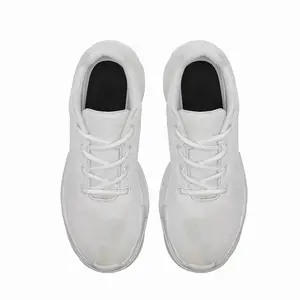 Men White Lines Chunky Sneakers