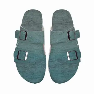 Men Hazy Shades Of Blue Cork Sandals