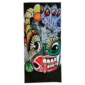 Two-Faced Demon Bath Towel