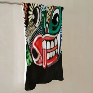 Two-Faced Demon Bath Towel