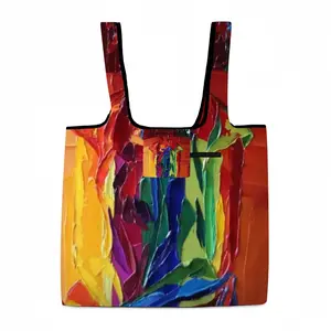 Lady In The Coffee Shop Foldable Tote Bag