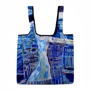 True Blue Foldable Tote Bag