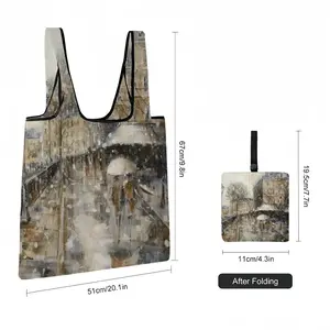 La Vie Parisienne Foldable Tote Bag