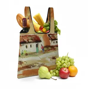 Green Door Foldable Tote Bag