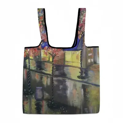 Sydney On Rainy Night Foldable Tote Bag