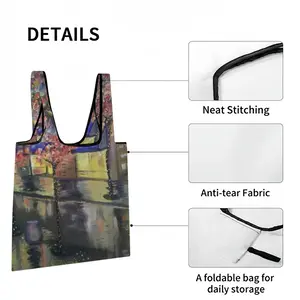 Sydney On Rainy Night Foldable Tote Bag