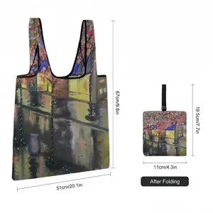 Sydney On Rainy Night Foldable Tote Bag