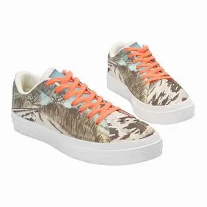 Men Oval Sidetrack Low Top Canvas Shoes