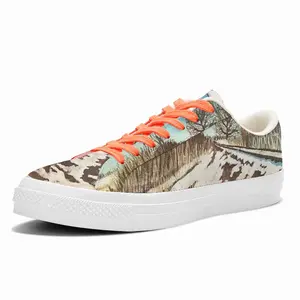 Men Oval Sidetrack Low Top Canvas Shoes