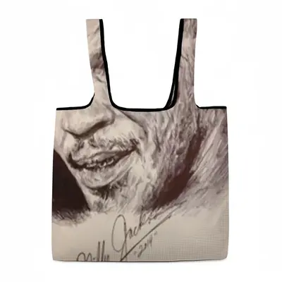 Mike Tyson Portrait Foldable Tote Bag